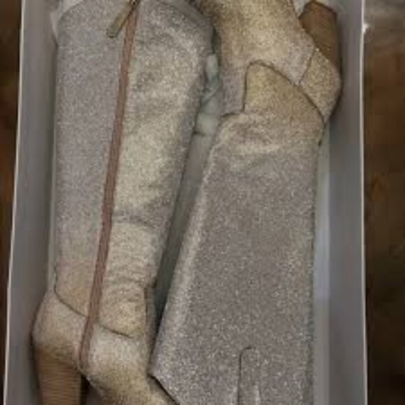 NEW in box Corkys Show Stopper Gold Silver Ombre boots - Picture 3 of 4